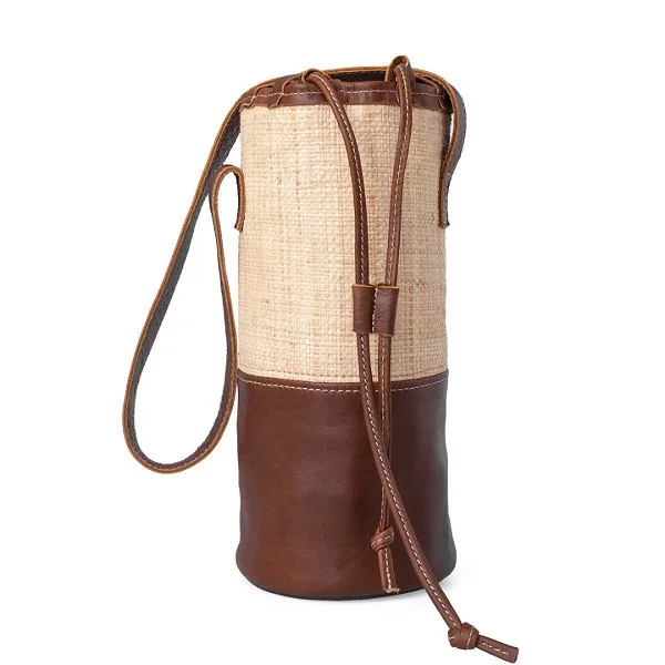 Military - style lunch bags with MOLLE webbing for attaching extra itemsThandana Leather Banana Leaf Wine Cooler