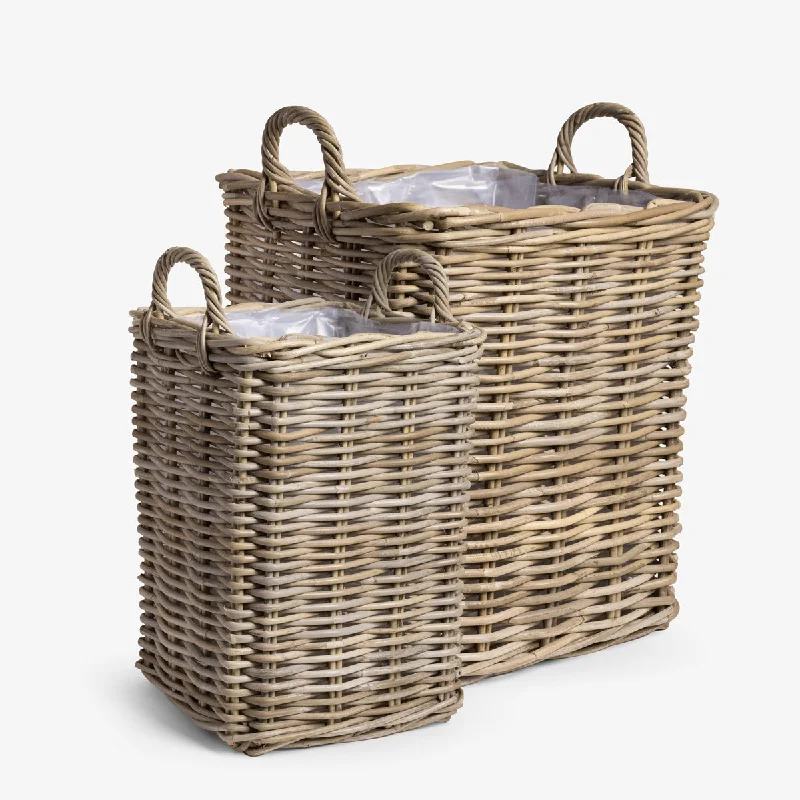 Compression storage bags for saving space in closets and suitcasesKubu Rattan Square Planter Baskets