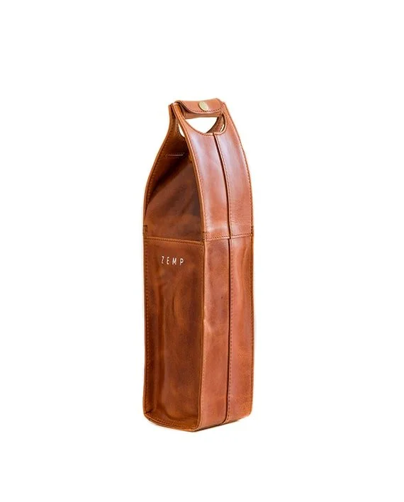 Insulated stainless - steel lunch bags with leak - proof lining for school kidsZemp Pinotage 1 Leather Wine Carrier | Chestnut