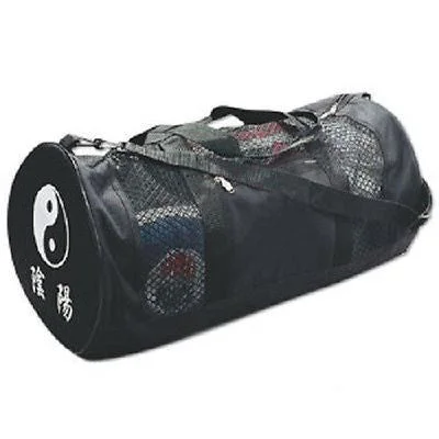 Gym bags with a detachable toiletry kit for post-workout convenienceMesh Yin Yang Duffel Bag Martial Arts Equipment Gear