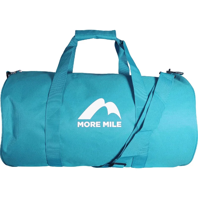 Canvas gym bags with reinforced corners for increased durabilityMore Mile Barrel Holdall - Sky Blue