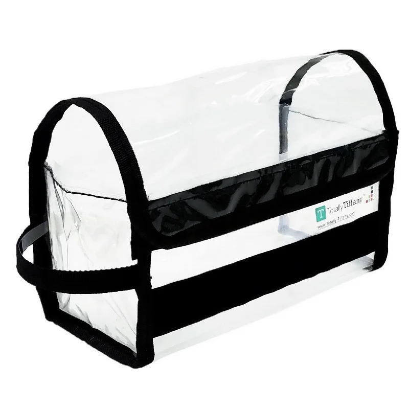 Clear plastic storage bags with zipper closure for easy visibility and organizationTotally Tiffany Irene Buddy Bag