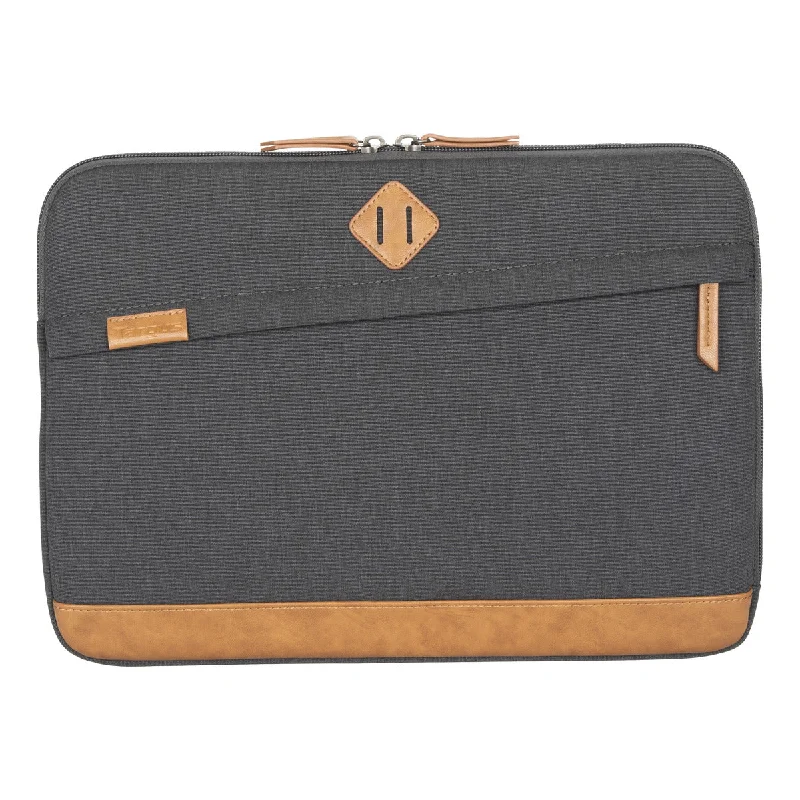 Laptop bag with a separate compartment for tablets and accessories14" Strata III Sleeve (Gray/Brown)