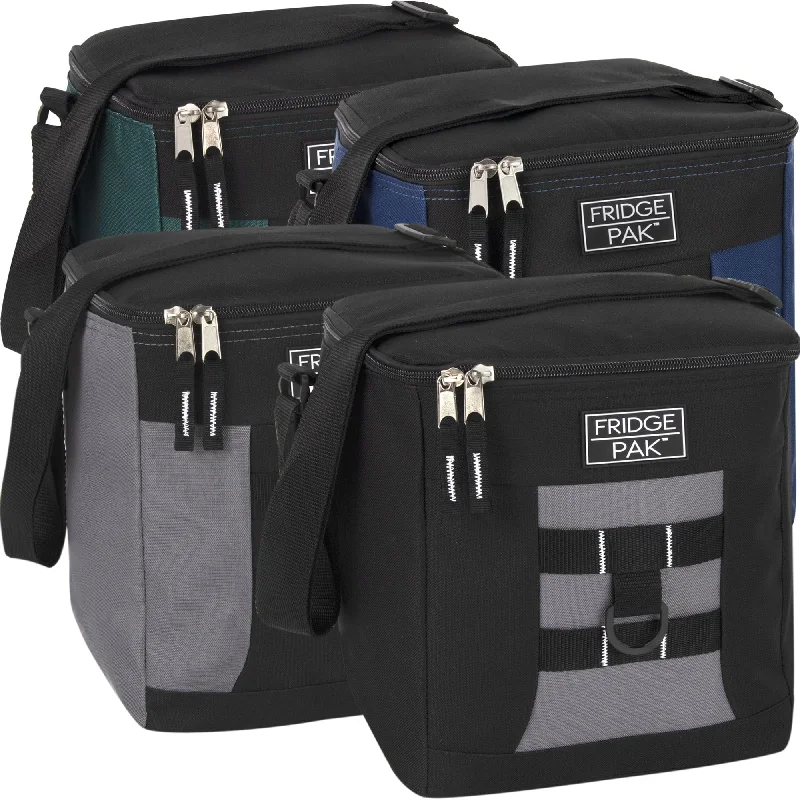 Lunch bags with a magnetic closure for quick and easy accessFridge Pak 18-Can Cooler Bag