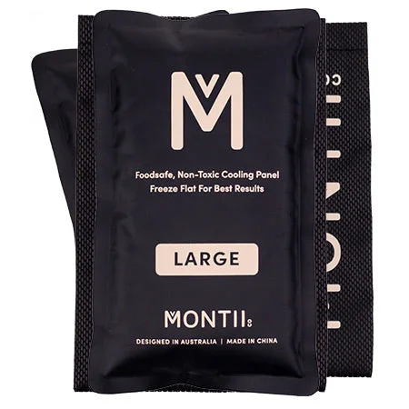 Lunch bags with a removable and washable liner for easy cleaningMontiiCo Ice Pack (Large)