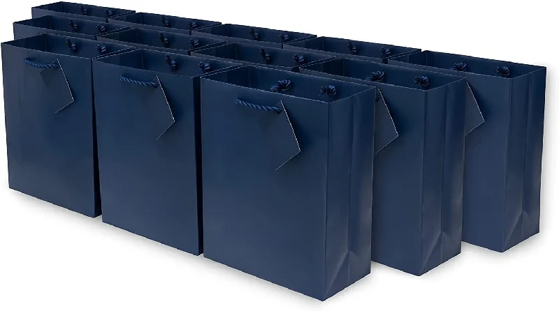 Navy Blue Gift Bags with Handles