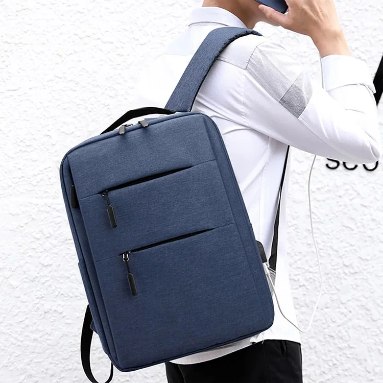 Anti - static storage bags for safely storing computer partsUSB Charging Double Shoulder Backpack | Navy