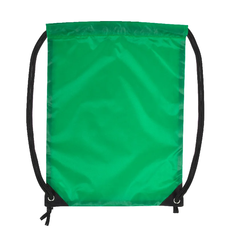 Lunch bags with a magnetic closure for quick and easy accessWholesale 18 Inch Basic Drawstring Bag - Green