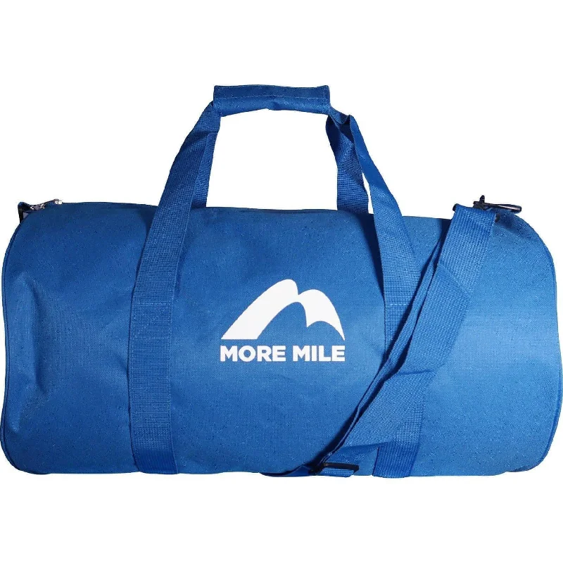 Canvas gym bags with reinforced corners for increased durabilityMore Mile Barrel Holdall - Blue