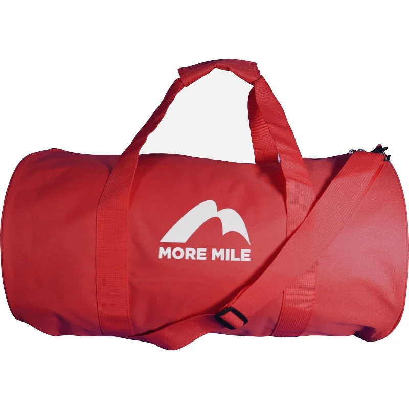 Gym bags with a detachable toiletry kit for post-workout convenienceMore Mile Barrel Holdall - Red