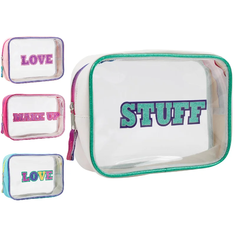 Foldable lunch bags with a compact design for easy storage at homeClear Cosmetic Case