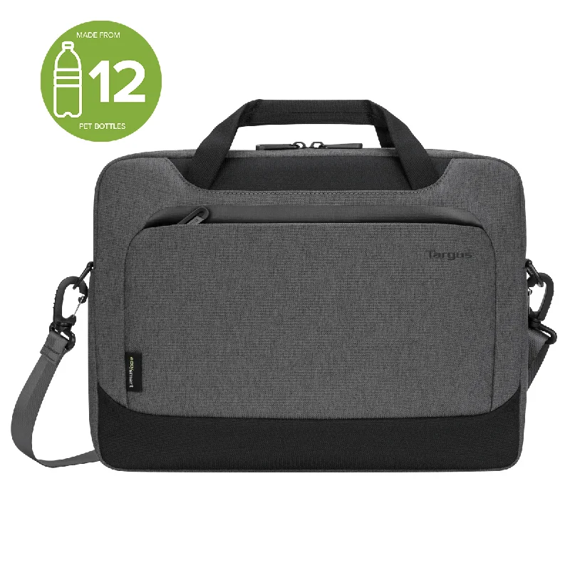 Expandable laptop bag to accommodate additional items13-14" Cypress Slipcase with EcoSmart® (Light Grey)