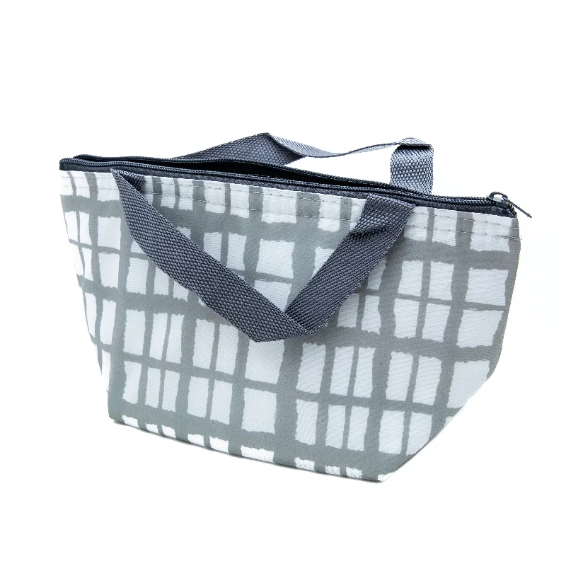 Foldable fabric storage bags with handles for convenient portabilityThermal Aluminum Liner Lunch Bag Tote Type