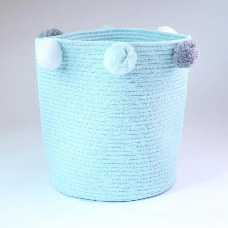 Large - capacity vacuum storage bags for winter clothes storageCotton Rope Storage Basket | Blue