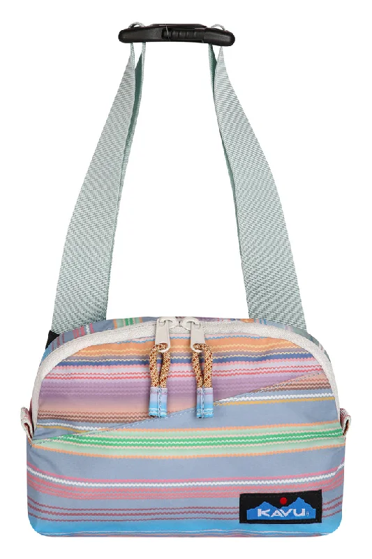 Men's chest bags with a key leash insideHalf Pint Waist Bag - Rainbow Run