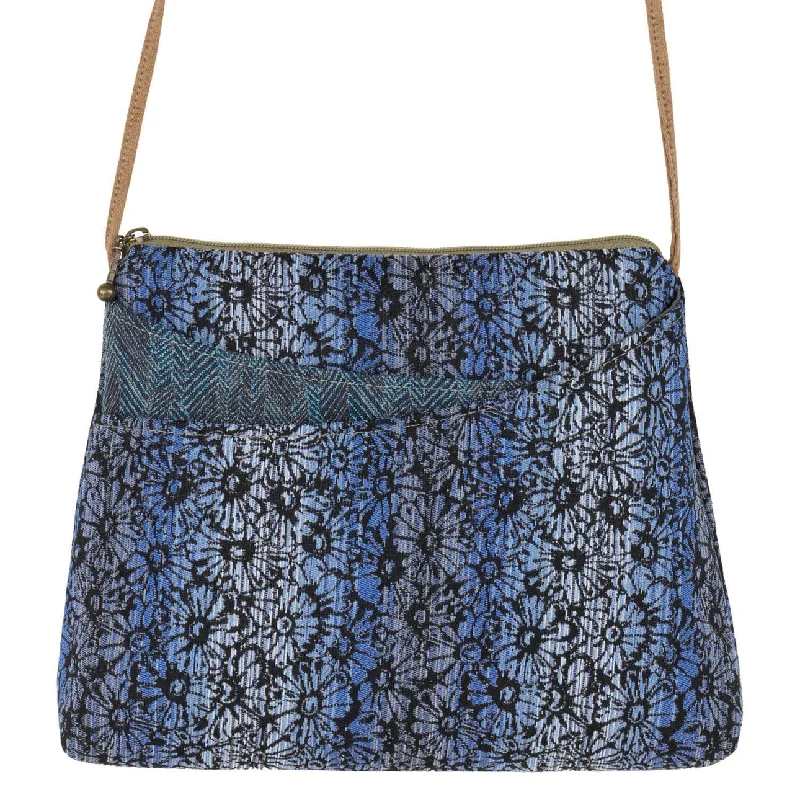 Men's crossbody bag with a water - resistant coating for rainy daysSparrow Crossbody-Wildflower Blue