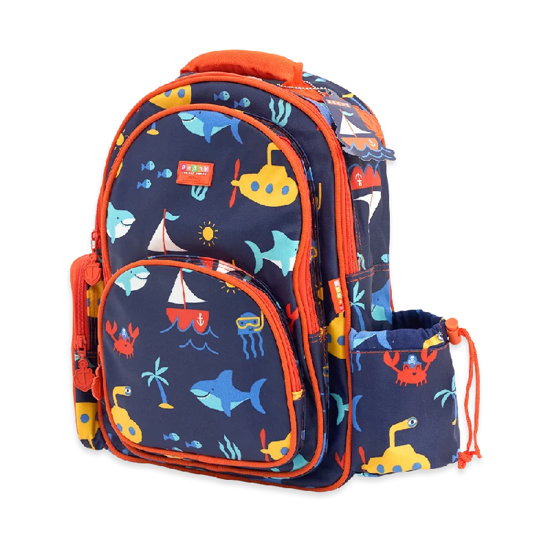 Foldable fabric baggage for convenient storage when not in usePENNY SCALLAN- Backpack Large | Anchors Away