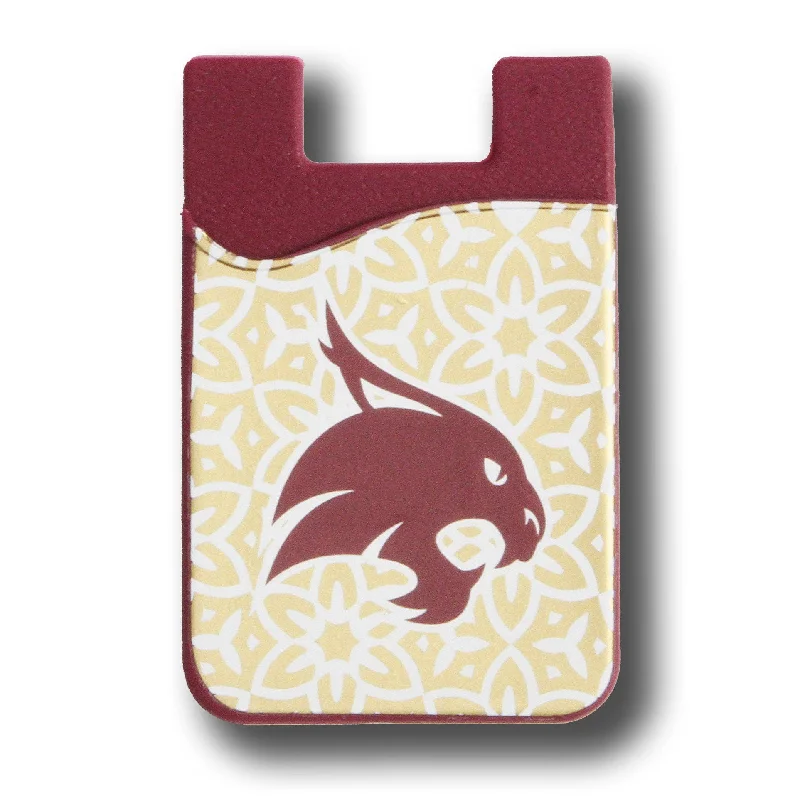 Leather phone wallets for iPhone 15 Pro MaxCell Phone Wallet - Texas State University