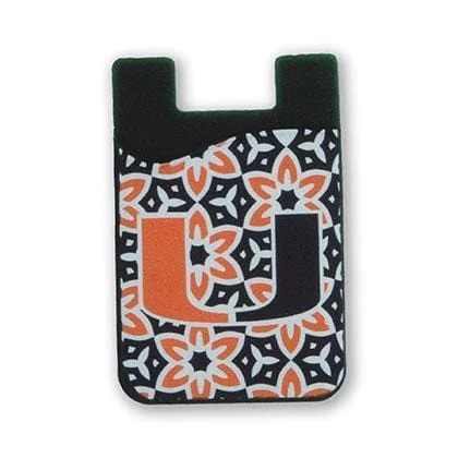 Patterned phone wallets for a stylish statementCell Phone Wallet - University of Miami