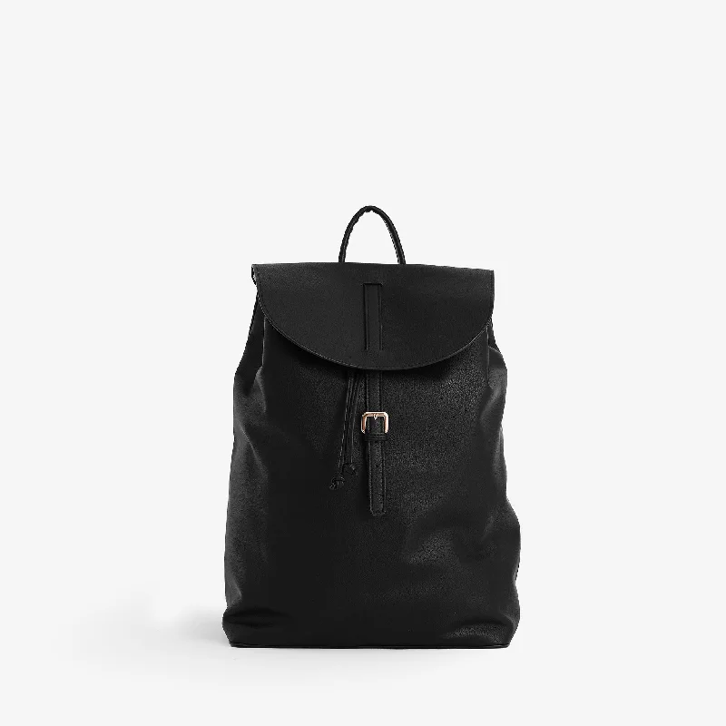 Foldable fabric baggage for convenient storage when not in useHAVEN LABEL | BURLEIGH BACKPACK | BLACK