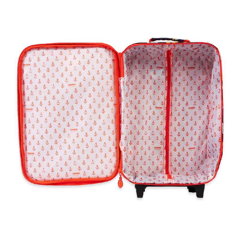 Stackable hard plastic baggage for efficient packing in tight spacesKids' 2 Wheel Suitcase — Anchors Away