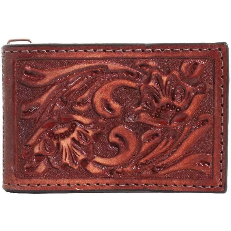 How to clean and maintain metal money clipsMC103 - Cognac Leather Floral Tooled Money Clip