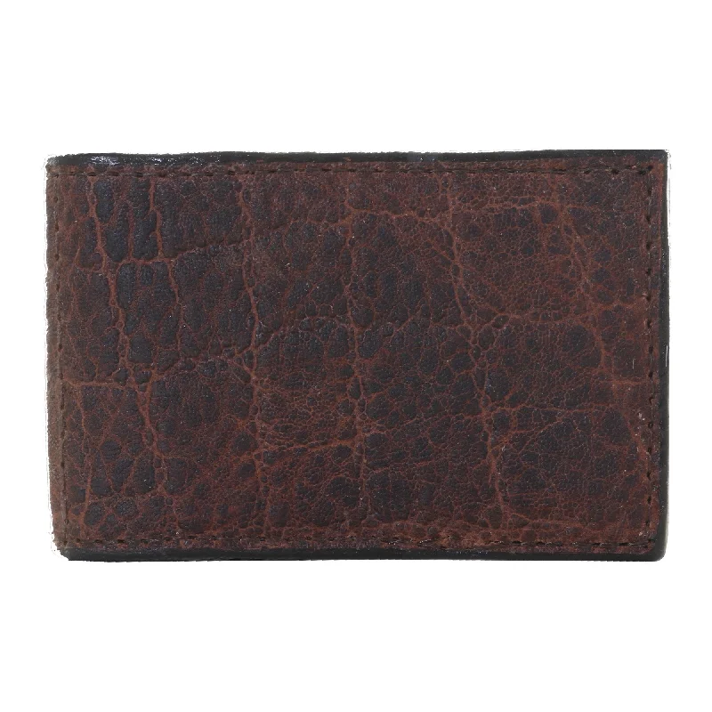 Eco-friendly money clips made from sustainable materialsMC146 - Whiskey Elephant Print Money Clip