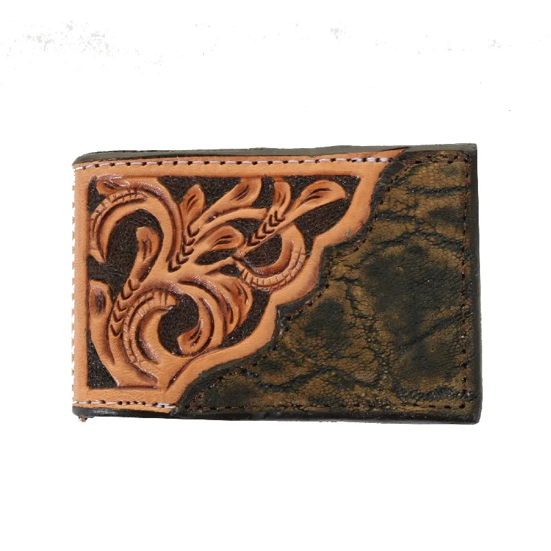 Custom money clips for corporate giftsMC167- Tooled Overlay Money Clip