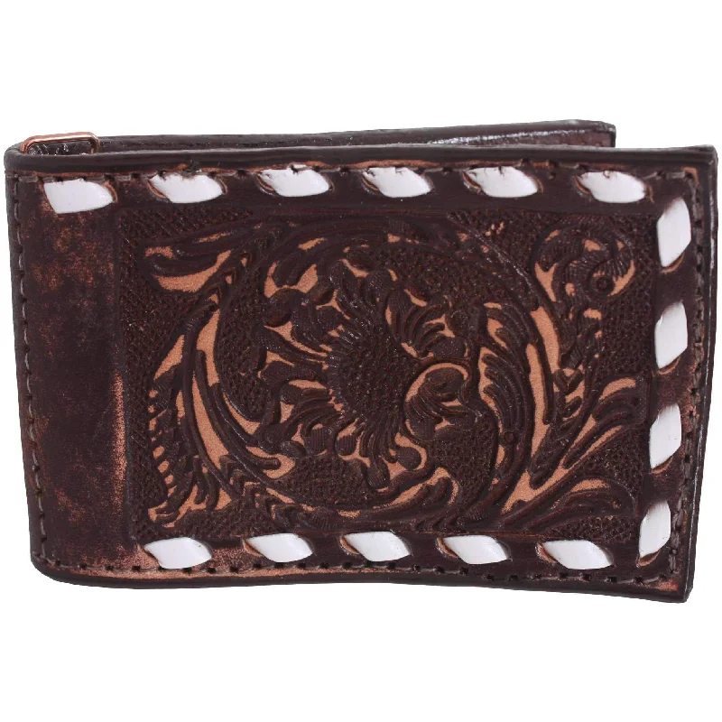 Best money clips for cash and cardsMC83 - Vintage Hand-Tooled Money Clip