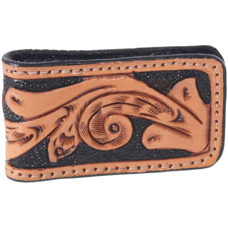 Custom money clips for corporate giftsMCM06 - Hand-Tooled Magnetic Money Clip