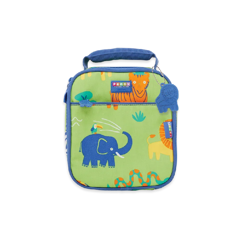 Soft-sided canvas baggage with a retractable handle for flexibilityMini Insulated Lunch Bag - Wild Thing