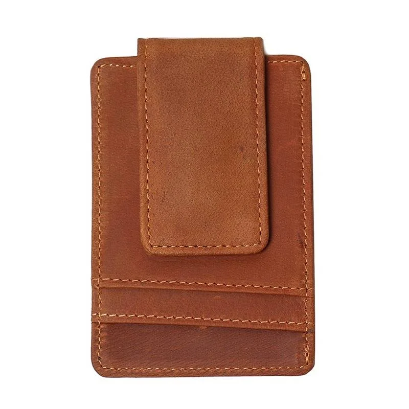 Money clips with RFID protectionMinimalist Leather Money Clip