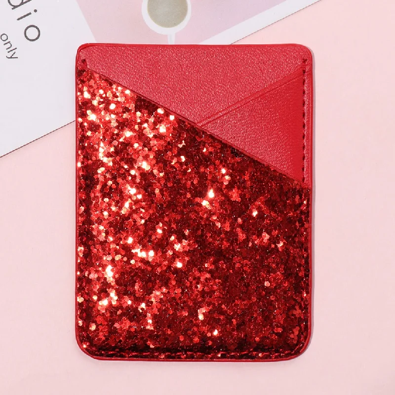 Phone wallets for Asus Zenfone 10Red Bling Card Holder