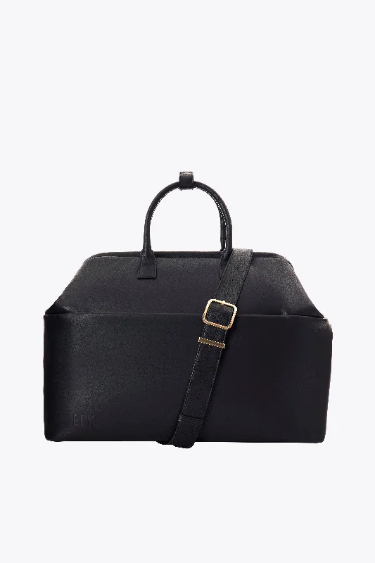 Travel bag with a detachable toiletry pouch for convenienceThe Wicked Weekender in Black