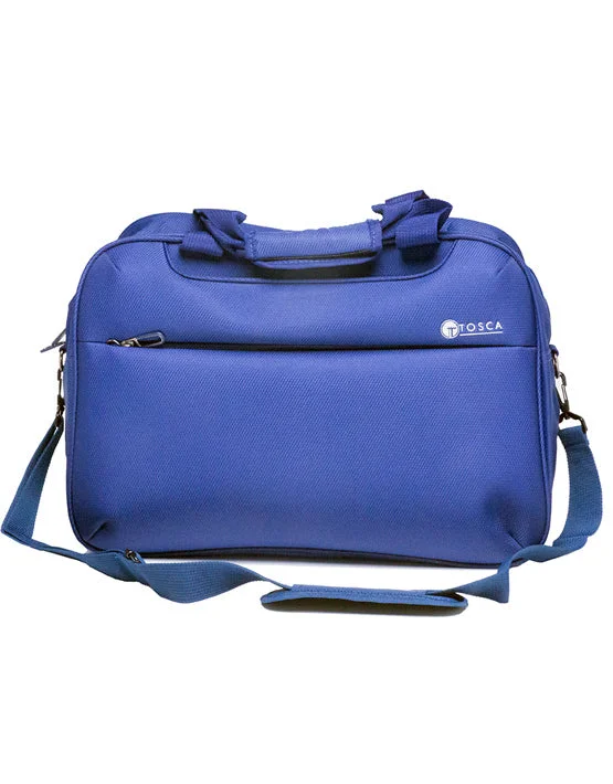 Lightweight expandable polyester baggage with spinner wheels for easy maneuveringTOSCA- SO LITE 3.0 ON BOARD TOTE | NAVY