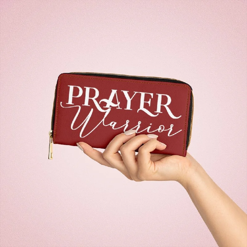 Phone wallets for plus - size smartphonesWristlet Phone Wallet, Maroon and White Prayer Warrior Graphic Purse