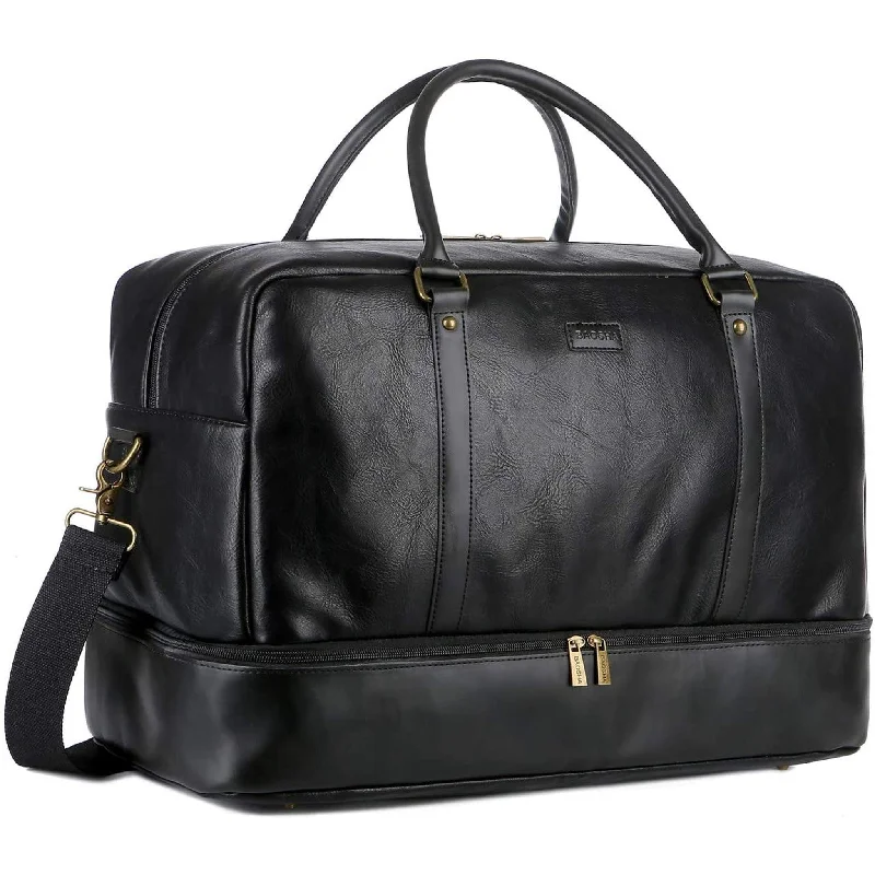 Duffel bags with a detachable toiletry kit for travel convenienceFR Fashion Co. 20" Men's Stylish Leather Duffle Bag