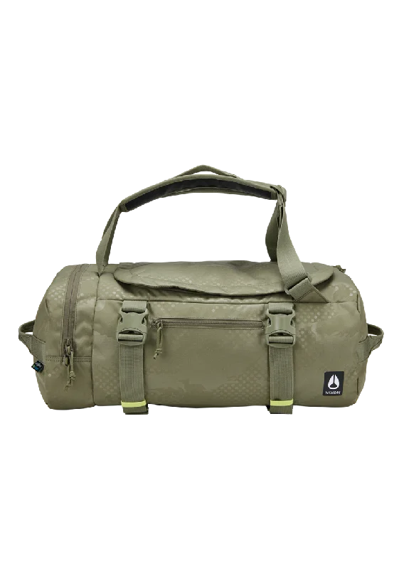 Military-style duffel bags with MOLLE webbing for attaching extra gearEscape 35L Duffel - Olive Dot Camo