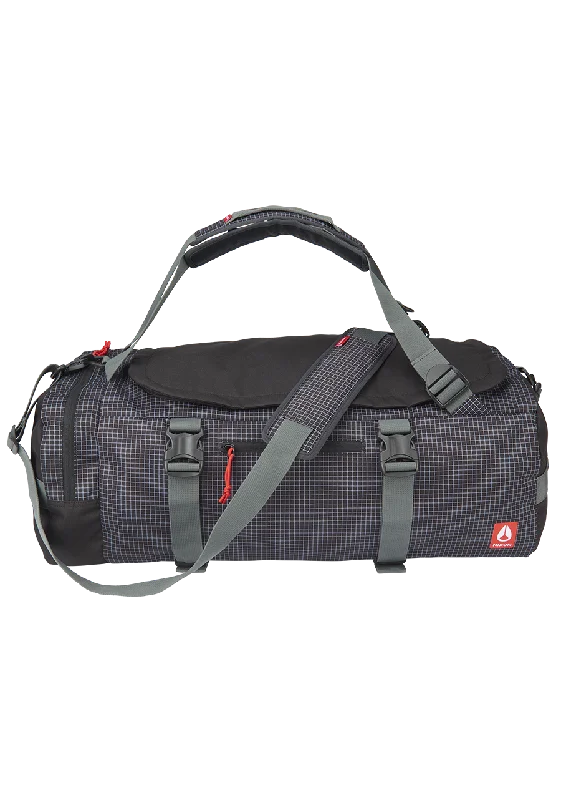 Travel duffel bags with spinner wheels for convenient movement at airportsEscape 45L Duffel - Black / Charcoal