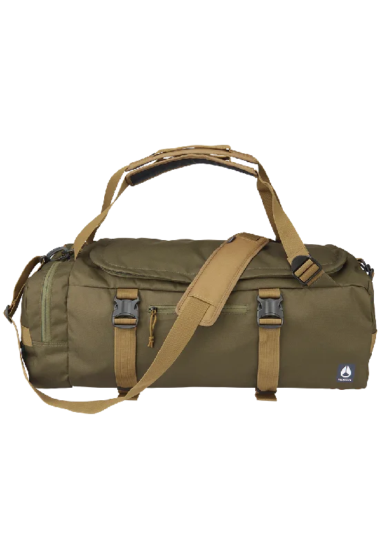 Duffel bags with a built-in shoe compartment to keep shoes separateEscape 45L Duffel - Dark Olive