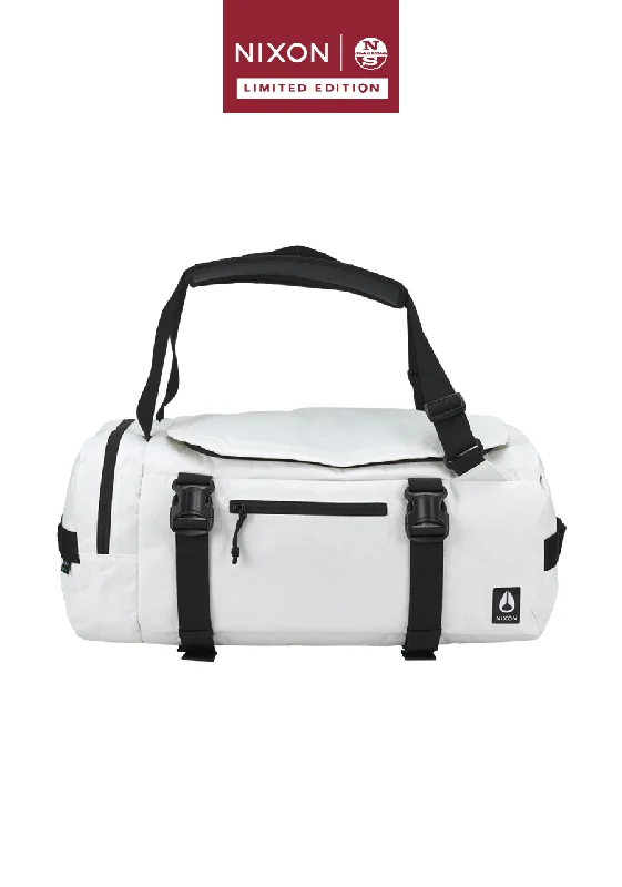 Anti-theft duffel bags with hidden zippers and slash-resistant fabricEscape Duffel 45L - NS - White