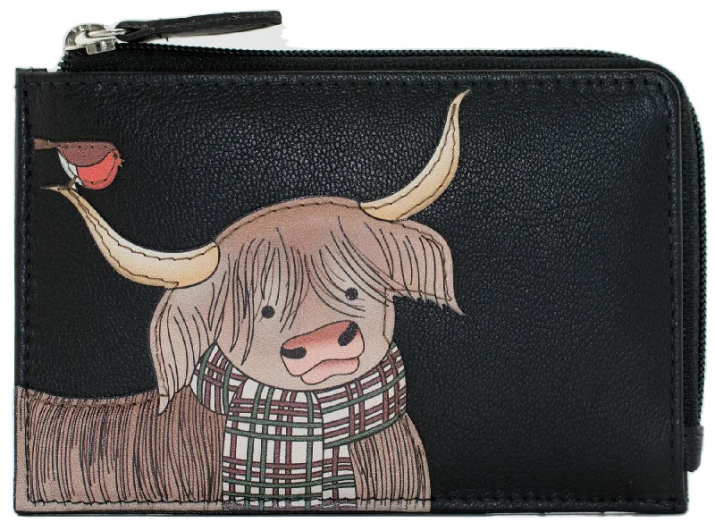 Monogrammed leather coin and key purses as personalized giftsMala Callum The Coo Collection Leather Coin Purse/Card Holder RFID 4307_23