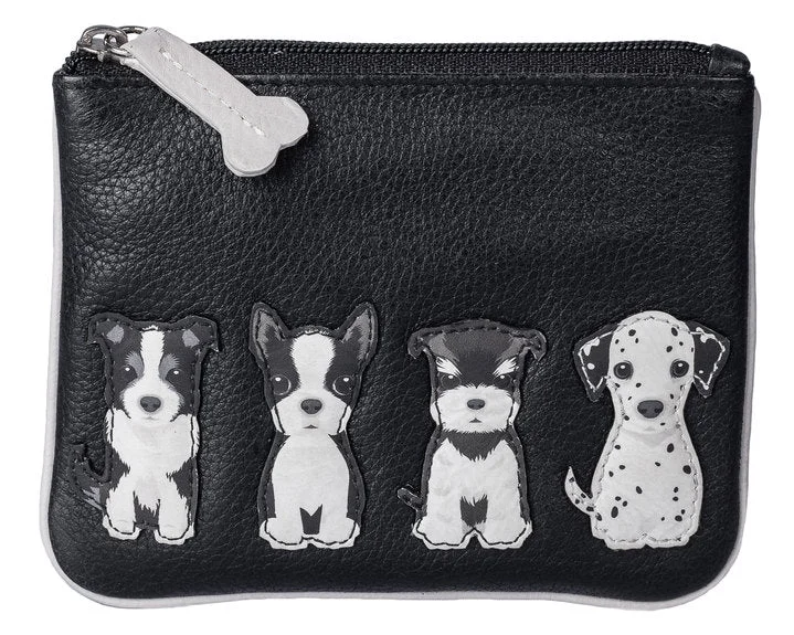 Magnetic - closure coin and key purses for easy accessBest Friends Sitting Dogs Coin Pouch - RFID