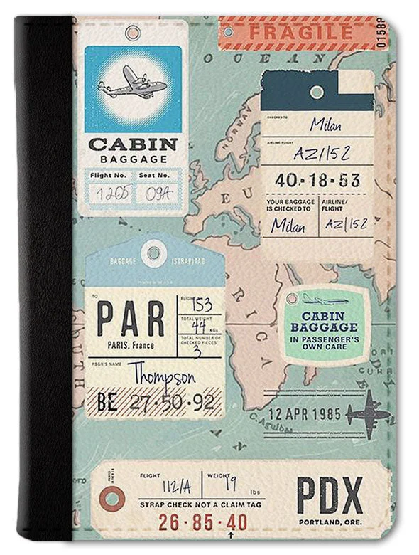 Cowhide Leather Passport Covers & Wallets with a Rustic Western LookCabin Baggage Passport Wallet