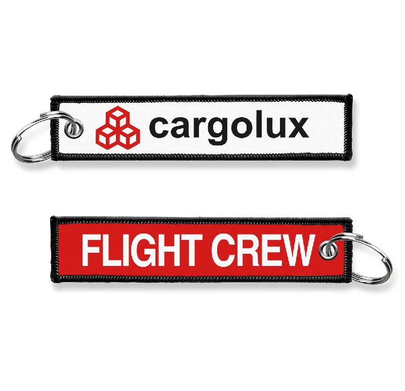 Animal-Print Passport Covers & Wallets for Trendy FashionistasCargolux-Flight Crew Embroidered Keyring