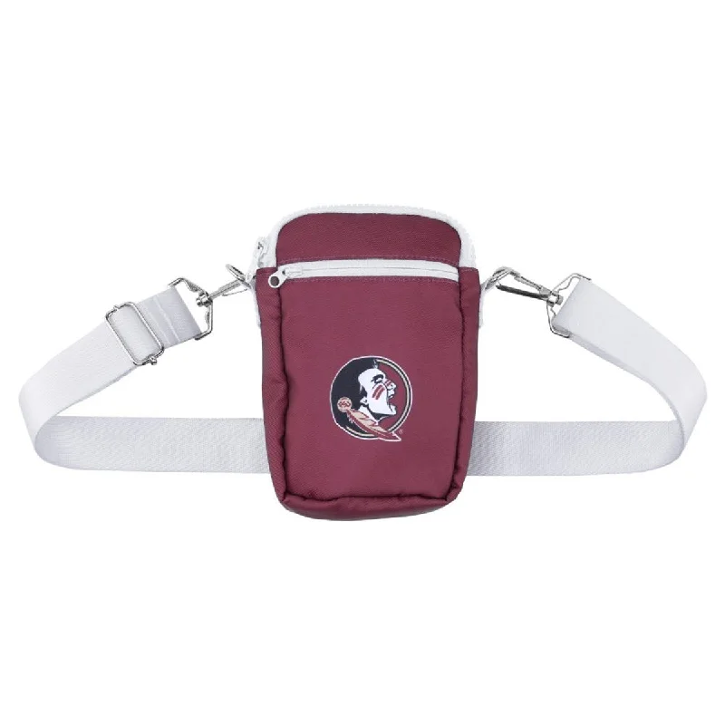 Foldable coin and key purses made of flexible PVC for travelZooZatz Seminole Logo Cross Body Bag