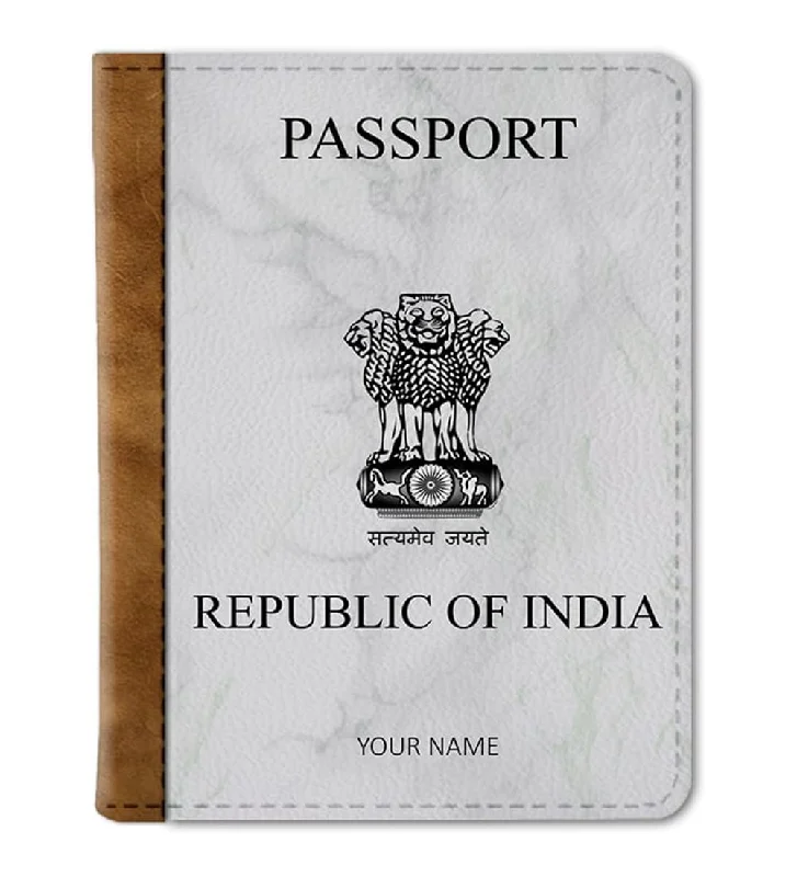 Cowhide Leather Passport Covers & Wallets with a Rustic Western LookCustom India Passport Cover