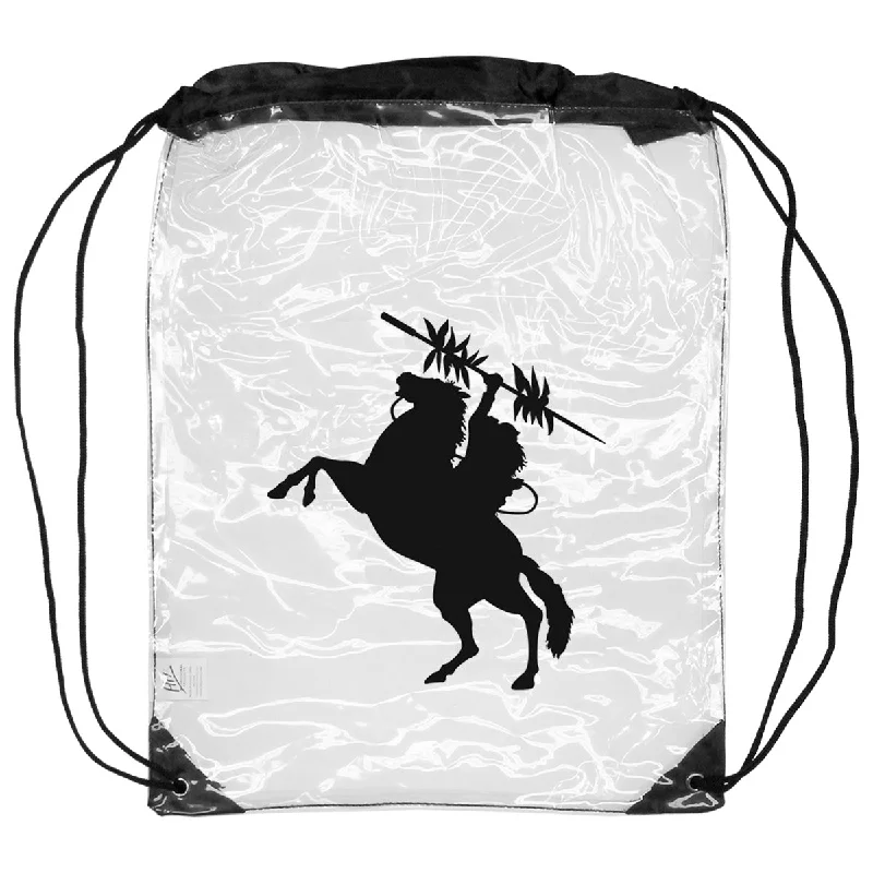 Cartoon - themed coin and key purses for kidsJardine Unconquered Silhouette Clear Drawstring Sportsack