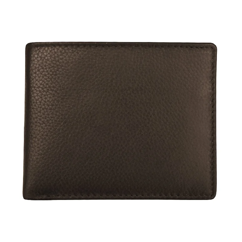 Lightweight money clips for travelMen's Pebble Grain Leather Bifold Wallet