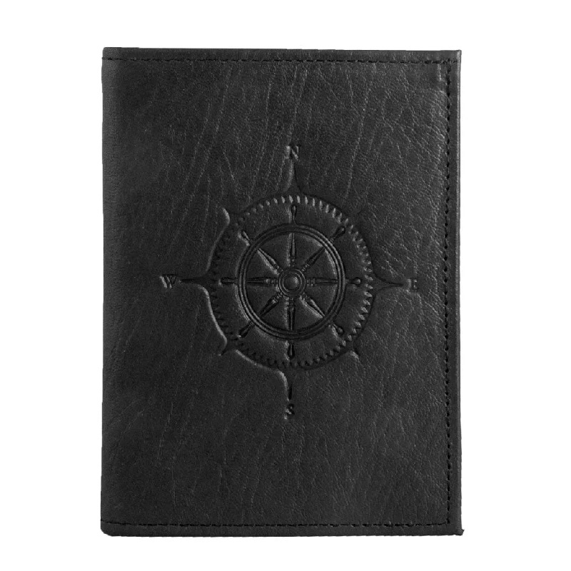 Monogrammed Leather Passport Covers & Wallets as Personalized GiftsCompass Rose Passport Wallet